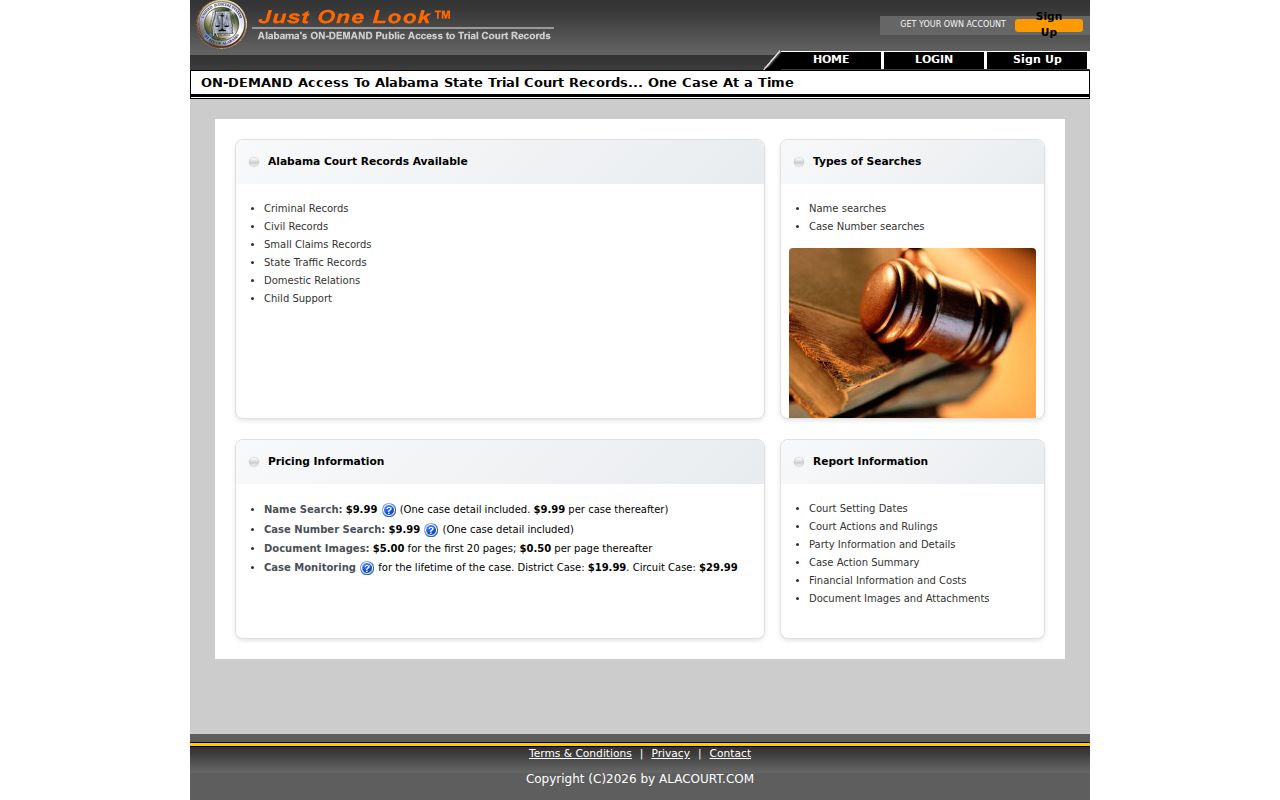 Henry County Circuit Clerk court records Alacourt ACCESS portal