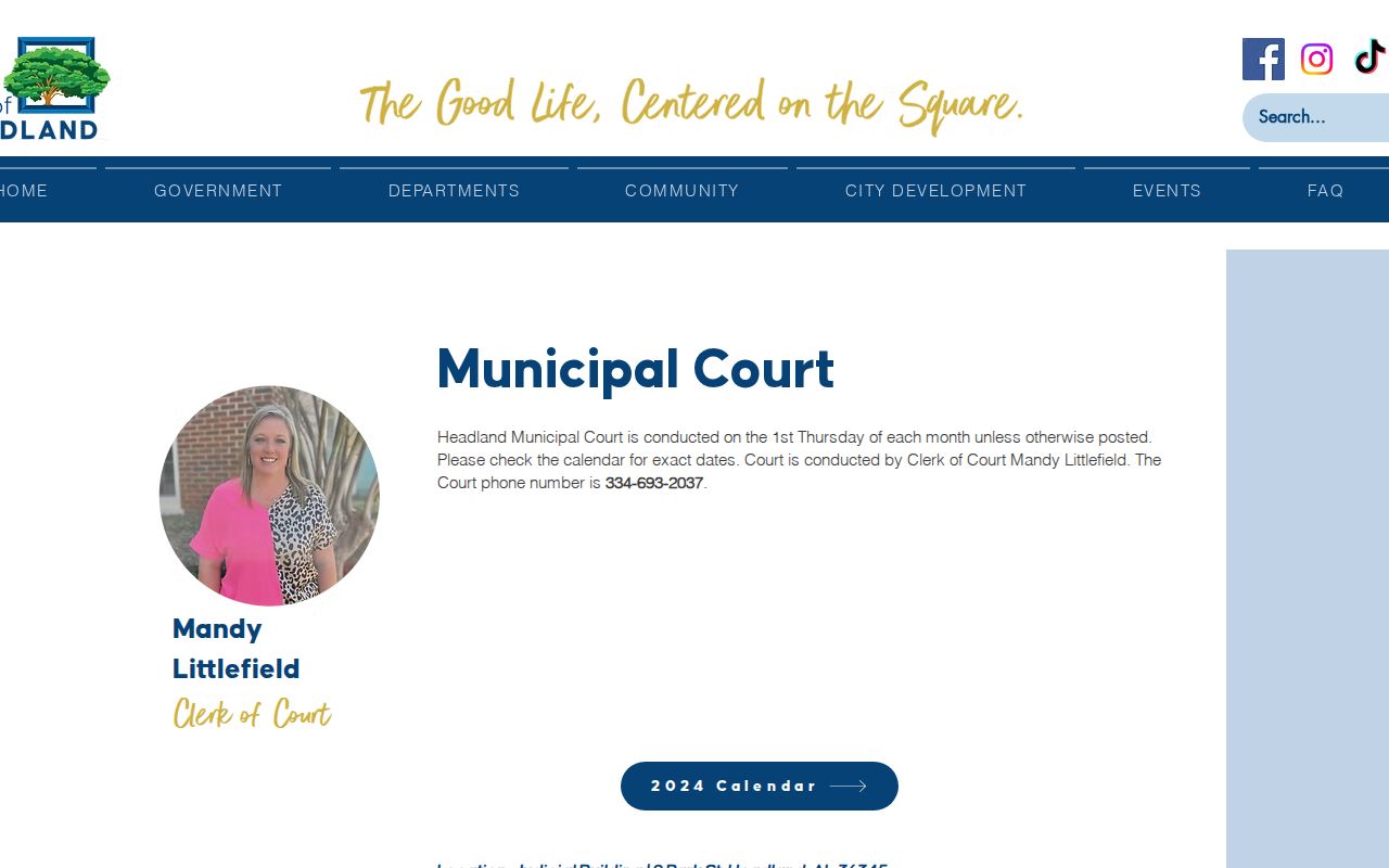 Henry County court dockets Headland Municipal Court page
