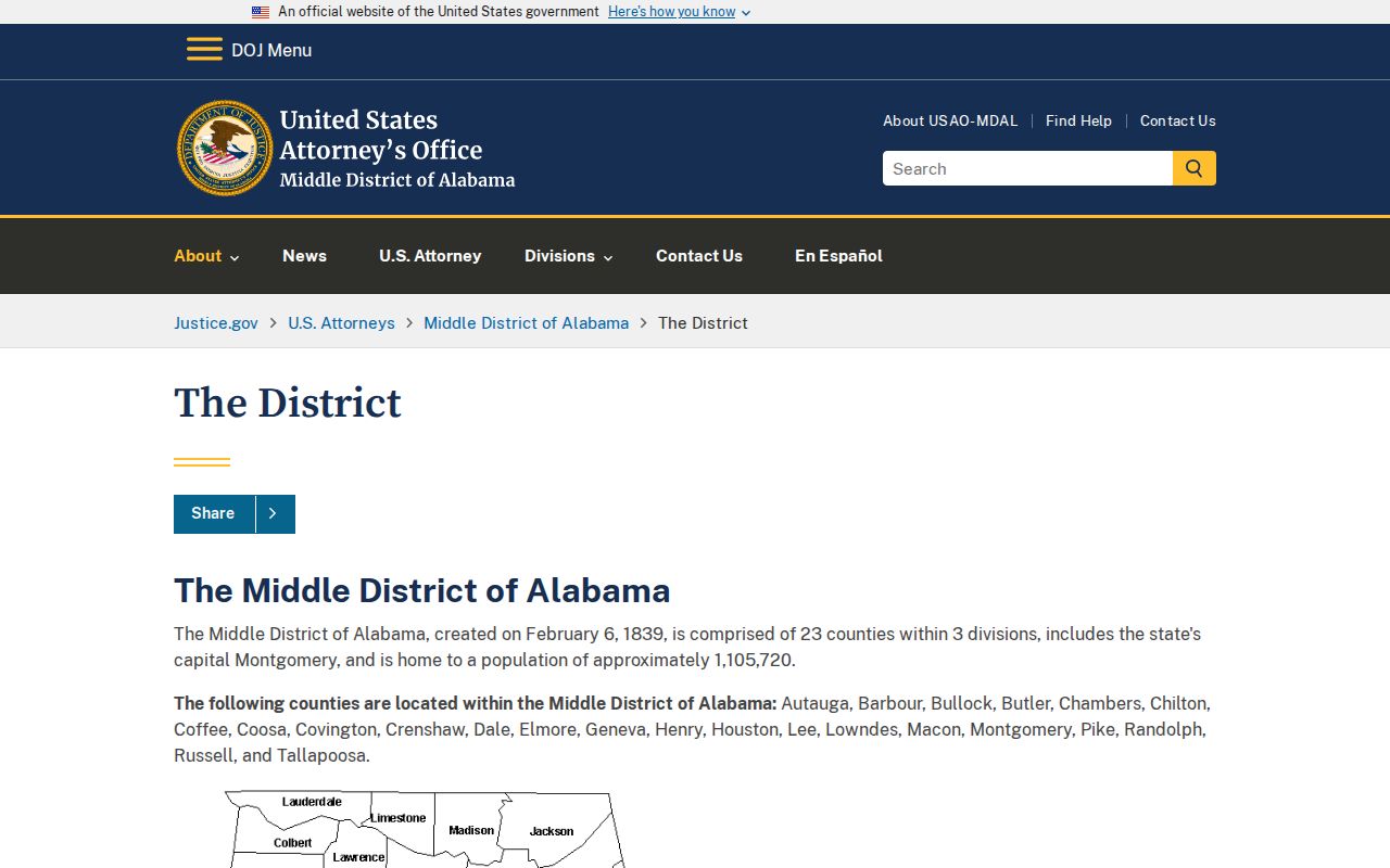 Henry County criminal court records Middle District federal criminal case channel