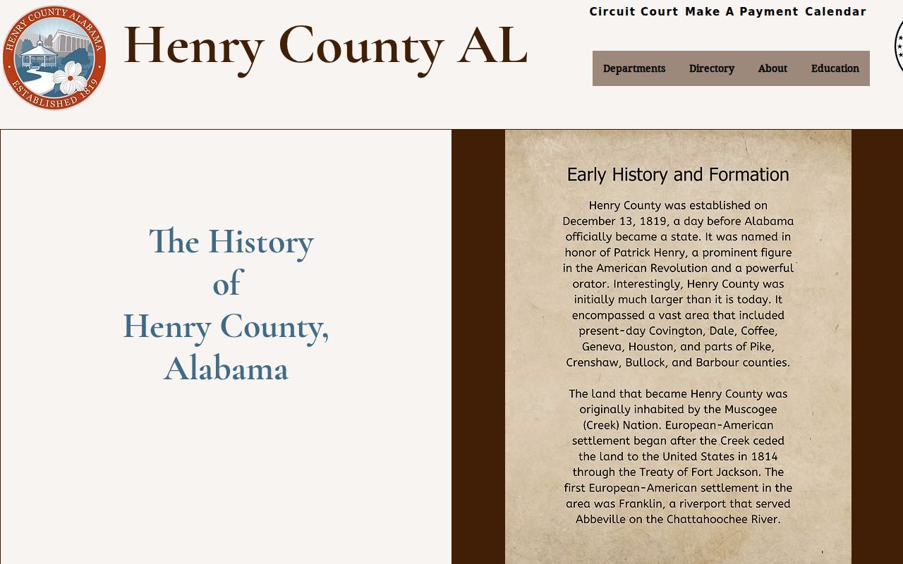 Henry County Court records county courthouse history
